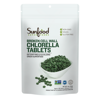 Chlorella Tablets, 4oz - Front